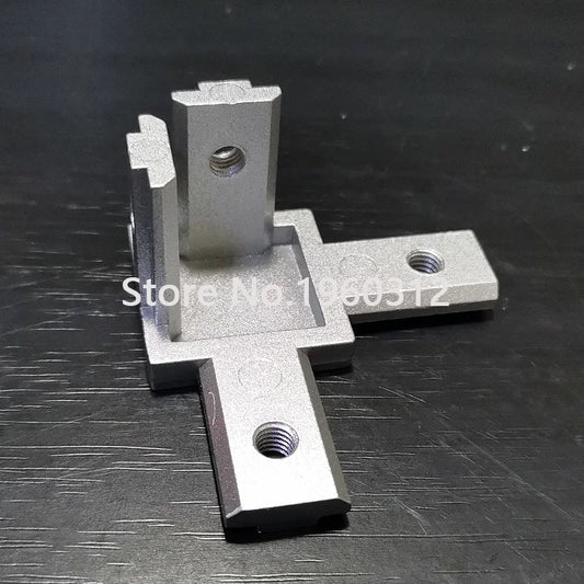 1pc 2020/3030/4040  Aluminum profile 3-Way End Corner Bracket Connector for T slot Aluminum Extrusion Profile with screws