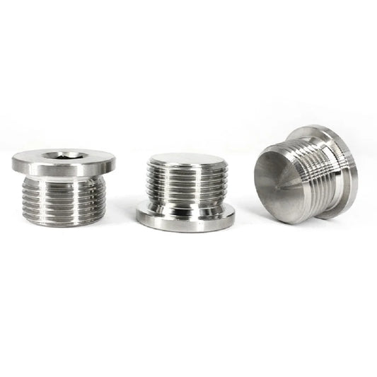 1pcs M8 M10 M12 M14 M16 M18 M20  304 stainless steel hexagon socket flange face plug with side pipe oil plug