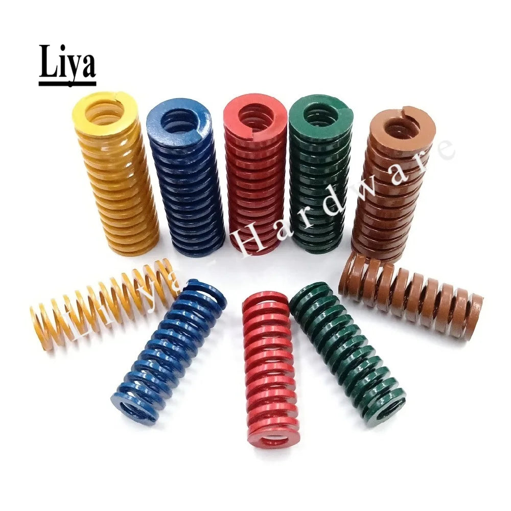 1pcs Outer Diameter 22mm Inner Diameter 11mm L20-100mm Spiral Stamping Compression Die Spring Yellow Blue Red Green Brown Color