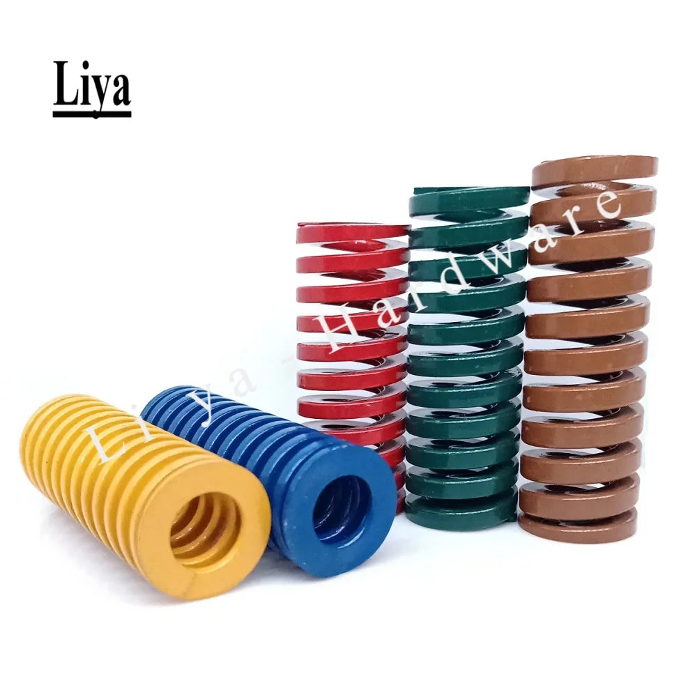 1pcs Outer Diameter 22mm Inner Diameter 11mm L20-100mm Spiral Stamping Compression Die Spring Yellow Blue Red Green Brown Color