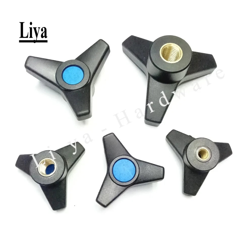 1pcs high quality M8 M10 M12 M16 Triangle handle Plastic three-arm knob head nut