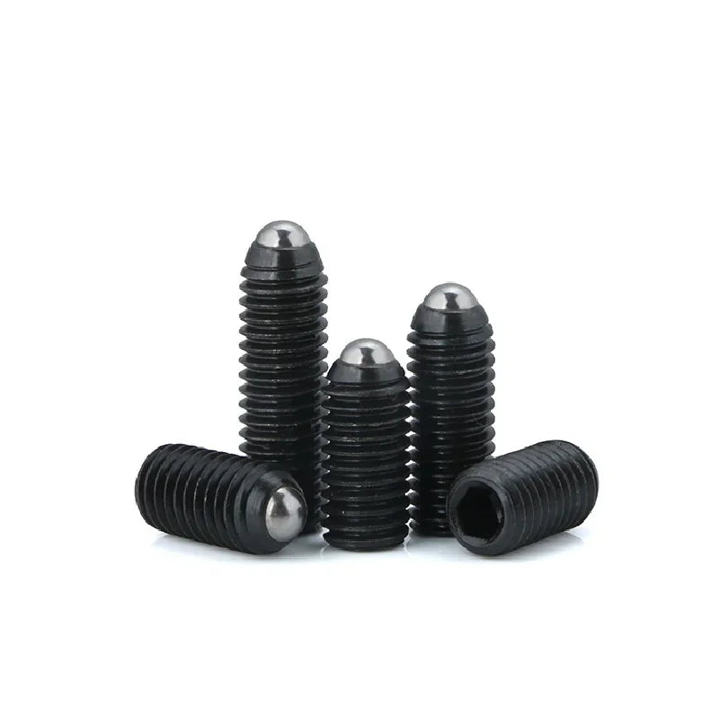 2/10X M3 M4 M5 M6 M8 - M12 stainless steel 304 Black Carbon steel Grade 12.9 Hex Socket Spring Ball Plunger Grub Point Set Screw