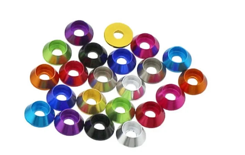 2-10pcs Aluminum washer M2 M2.5 M3 M4 M5 M6 M8 colorful aluminum alloy cap head gasket washer for RC Model parts