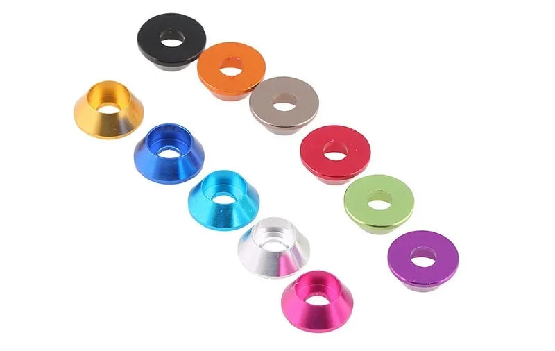 2-10pcs Aluminum washer M2 M2.5 M3 M4 M5 M6 M8 colorful aluminum alloy cap head gasket washer for RC Model parts