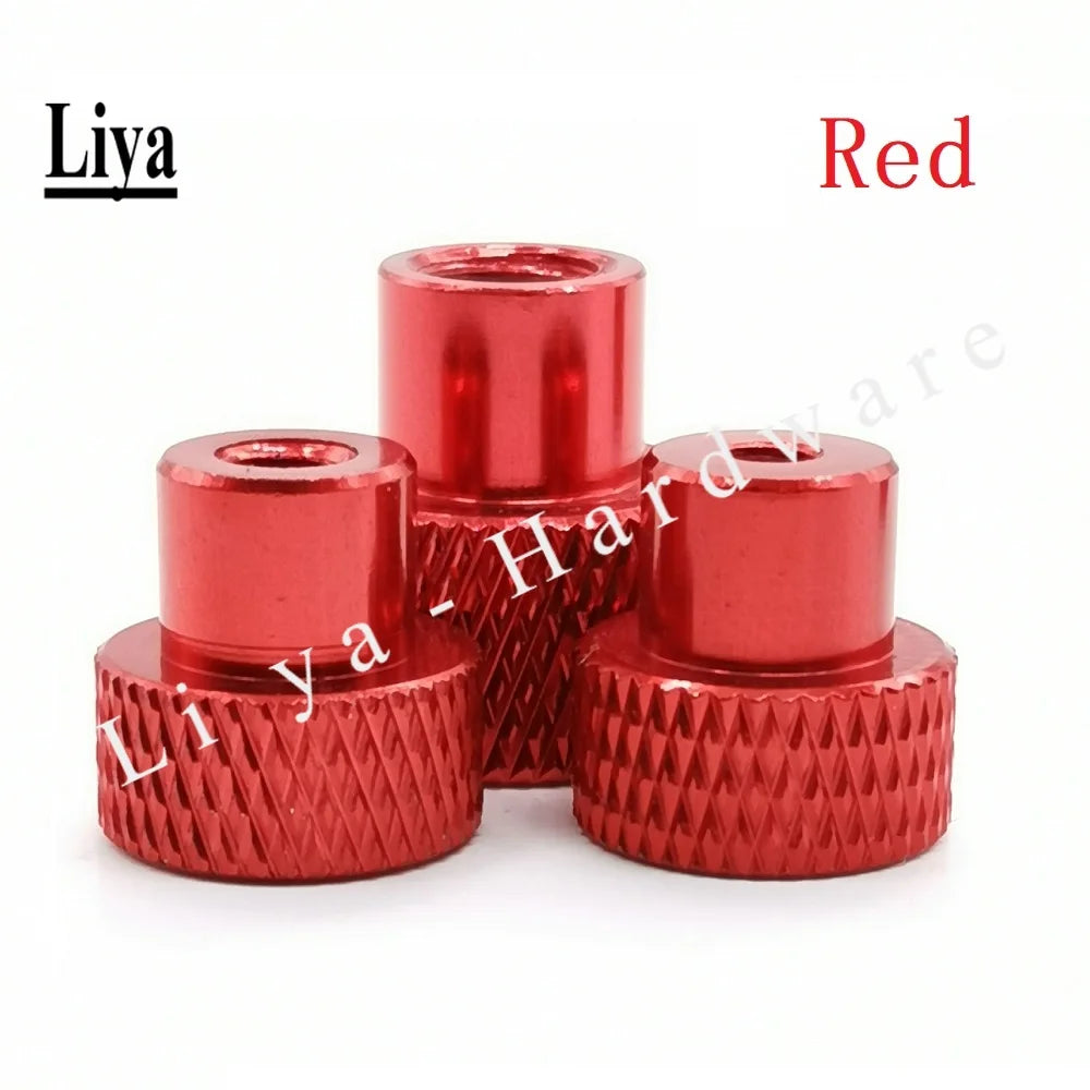 2-10pcs M2 M3 M3.5 M4 M5 M6 Blind hole Hand Nut Knurled Aluminum Thumb nut for Locking airflame aluminum alloy Tighten Handnut