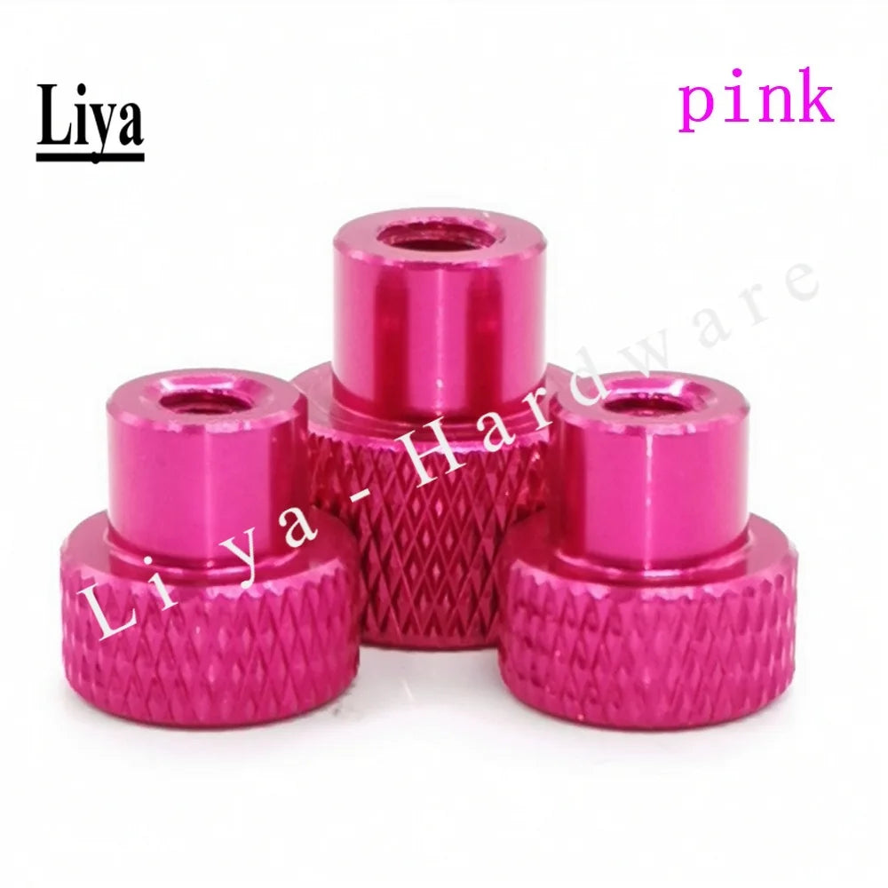 2-10pcs M2 M3 M3.5 M4 M5 M6 Blind hole Hand Nut Knurled Aluminum Thumb nut for Locking airflame aluminum alloy Tighten Handnut