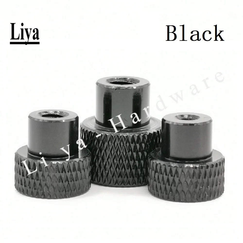 2-10pcs M2 M3 M3.5 M4 M5 M6 Blind hole Hand Nut Knurled Aluminum Thumb nut for Locking airflame aluminum alloy Tighten Handnut