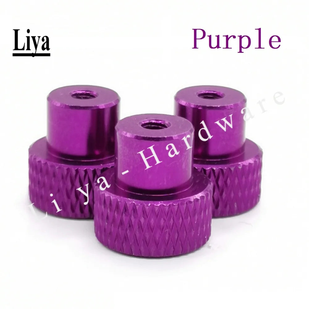 2-10pcs M2 M3 M3.5 M4 M5 M6 Blind hole Hand Nut Knurled Aluminum Thumb nut for Locking airflame aluminum alloy Tighten Handnut