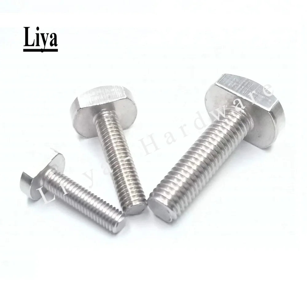 2-10pcs M5 M6 M8 Bolts for T-Slot GB37 stainless steel T bolt T screw Square bolts T-head screw chute T-bolt