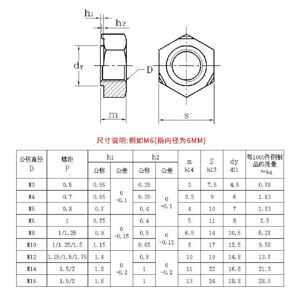 2-20pcs 304 stainless steel M3M4M5M6M8M10M12M14M16 DIN929 hexagon welding nut spot welding nut solder joints nut