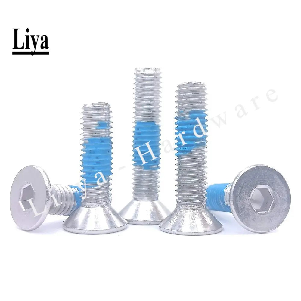 2-20pcs DIN7991 M3 M4 M5 M6 M8 Stainless Steel 304 Hex Socket Countersunk Head Screw dispensing glued anti-loose anti-skid screw