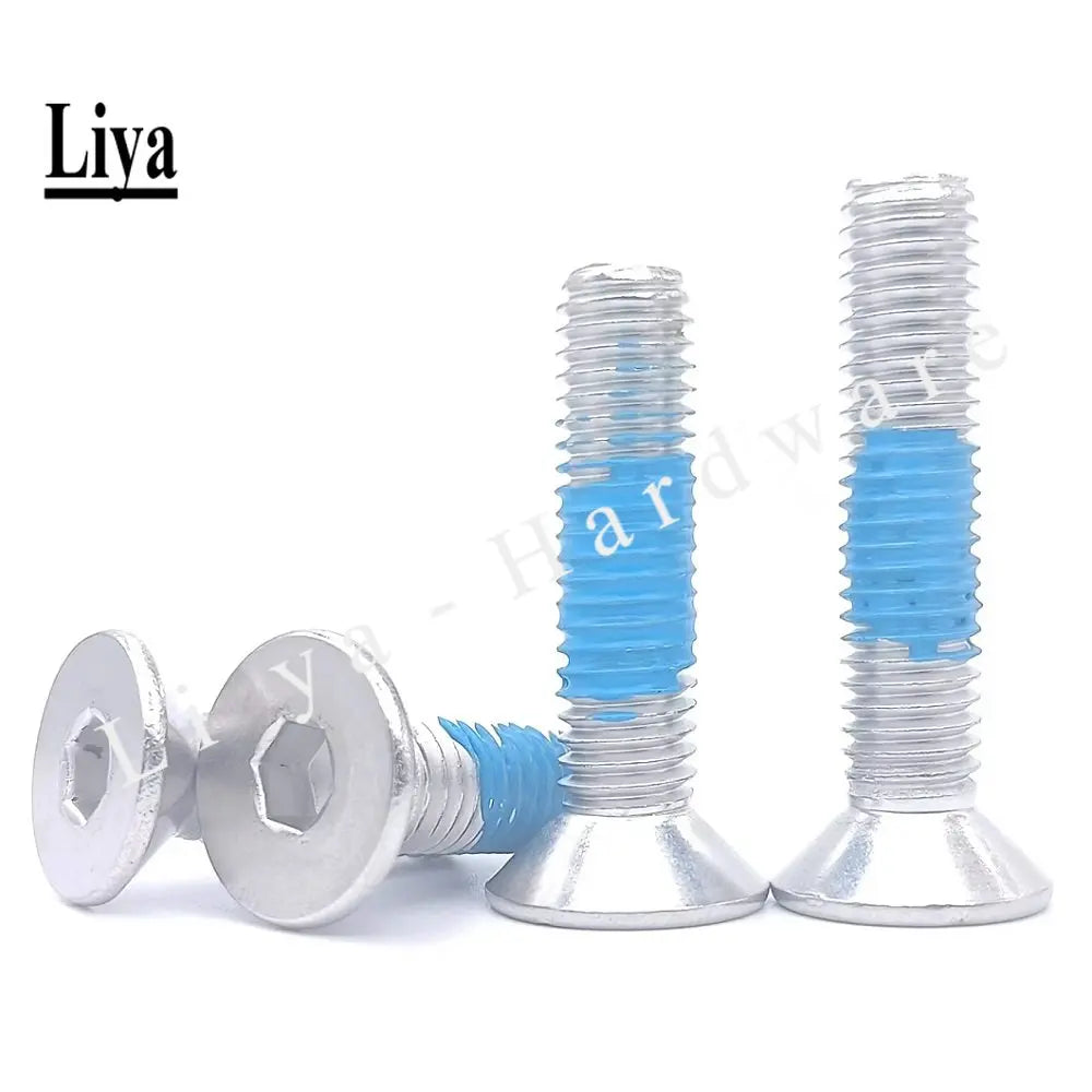 2-20pcs DIN7991 M3 M4 M5 M6 M8 Stainless Steel 304 Hex Socket Countersunk Head Screw dispensing glued anti-loose anti-skid screw