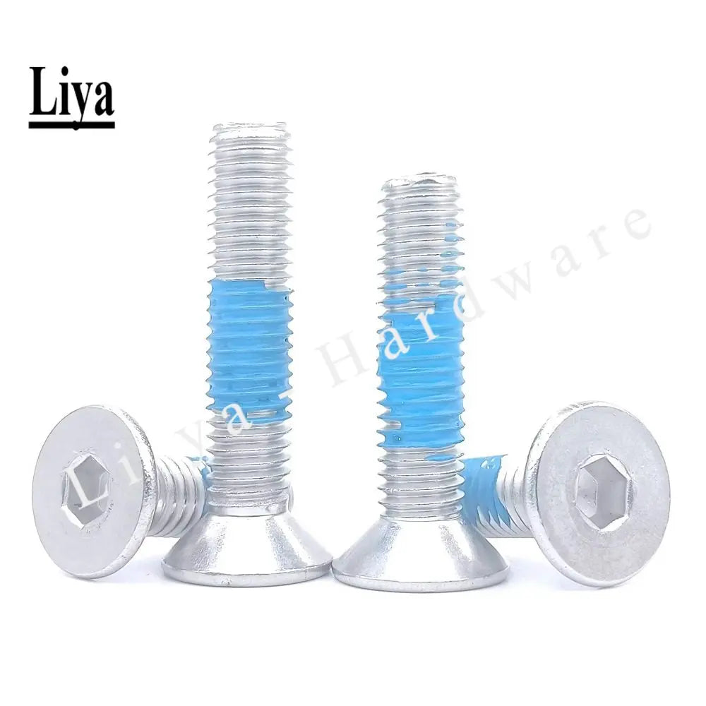 2-20pcs DIN7991 M3 M4 M5 M6 M8 Stainless Steel 304 Hex Socket Countersunk Head Screw dispensing glued anti-loose anti-skid screw