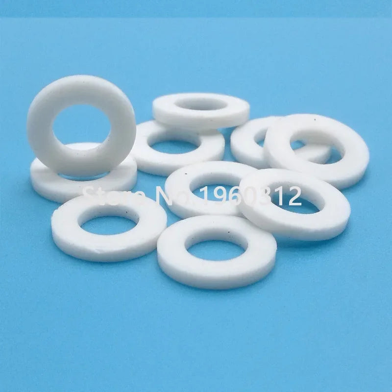 20-50PCS M3 M4 M5 M6 M8 M10 M12 PP gasket Insulating plastic washer Plastics flat pad Antiseptic Acid and alkali resistant