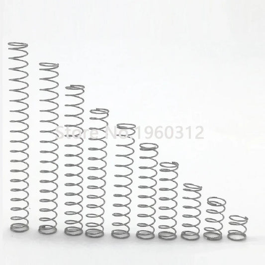 20pcs wire diameter = 0.2/0.3/0.4mm  Stainless Steel Micro return Small Compression anti corrosion extension springs L=5-50