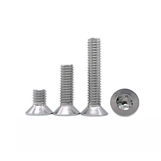 M3-M12 Hollow Vent Threaded Screw 304/316 SS Countersunk Torx Vacuum Through-Hole Bolt