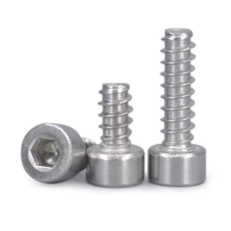 M1.7/M2.6/M3 Nickel-plated cylindrical head inner hexagonal flat tail self-tapping screw cup head inner hexagonal flat tail screw for Precision Hardware Installation