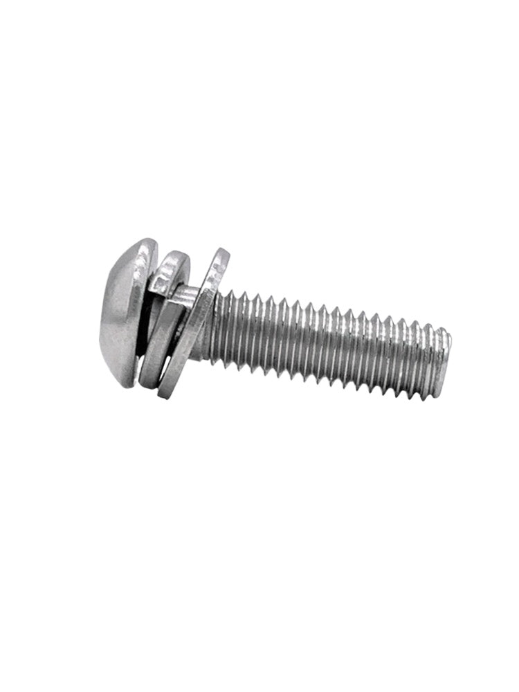 ISO7380 304/316 SS Combo Screw Hex Socket Pan Head Self-Contained Flat Spring Washer 3-in-1 Screw