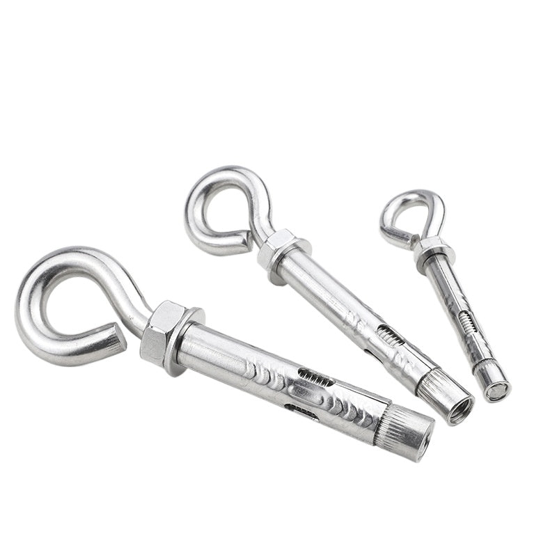 M6/M8/M10 304 stainless steel lifting ring expansion hook screw sheep's eye expansion hook bolt pop hook for Industrial & Home Ceiling Mounting