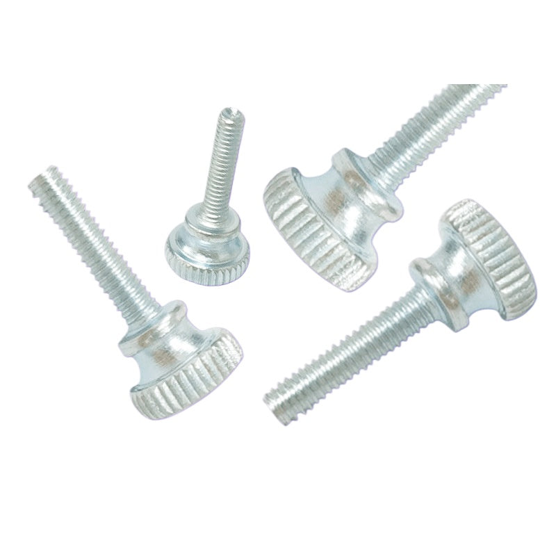 GB834 M3/M4 Blue and white zinc hand screw high head knurled screw large flat head hand tight hand screw step screw for DIY & Equipment Adjustment