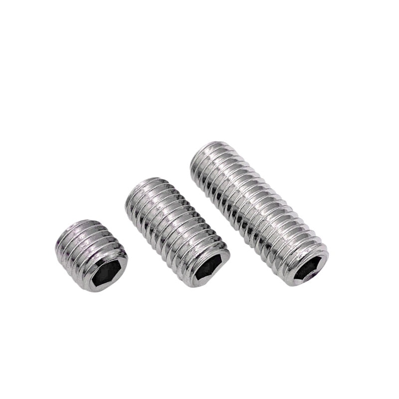 DIN913/GB77 M1.6-M20 Headless Set Screw 304 Stainless Steel Hex Socket Flat End Grub Screw