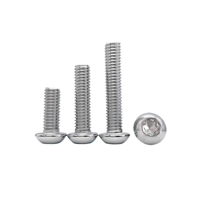 304 Stainless Steel 10 #-32 UNF Screw US Torx Round Head Fine Thread Mushroom Head Bolt