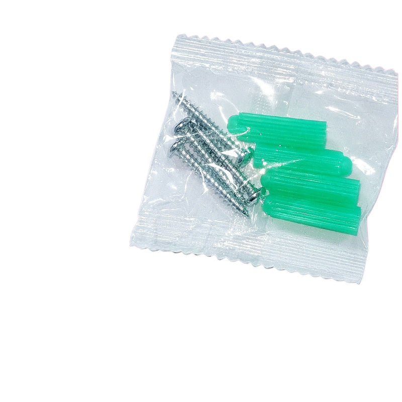 M3.5 Green Plastic Expansion Screw Pack with Self Tapping Screws & Rubber Plugs for Wall Mounting/Cabinet Installation/Shelf Fixing/DIY Home Hardware Projects