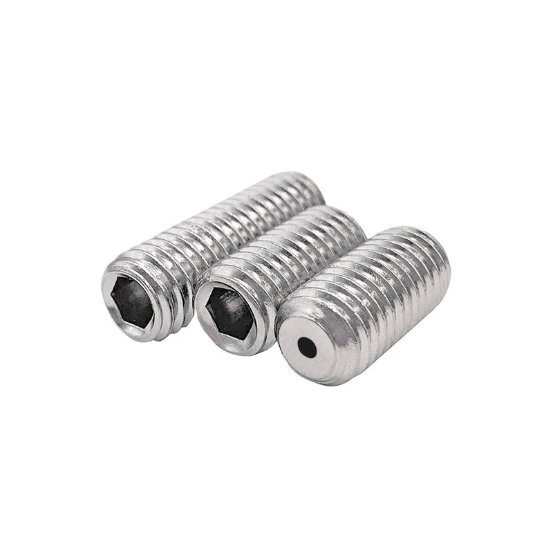 DIN913 Hex Socket Set Screw 304/316 Hollow Perforated Vacuum Exhaust Screw