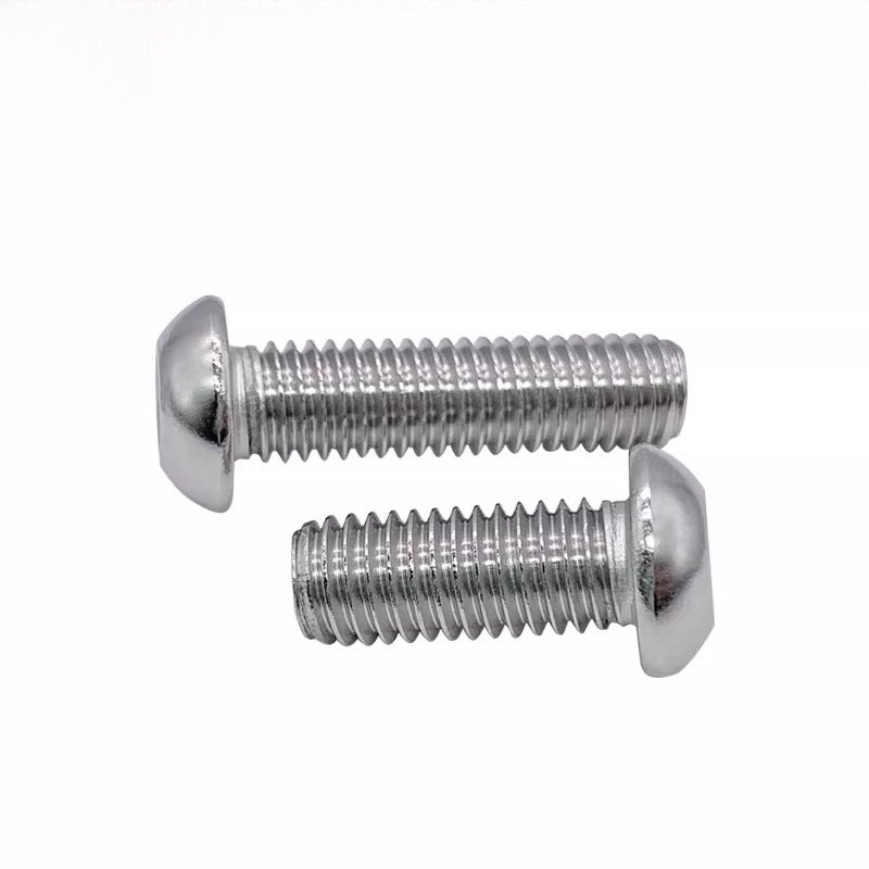 UNC/UNF Screw 304/316 Stainless Steel Imperial Round Head Mushroom Head Hex Socket Coarse/Fine Thread Screw