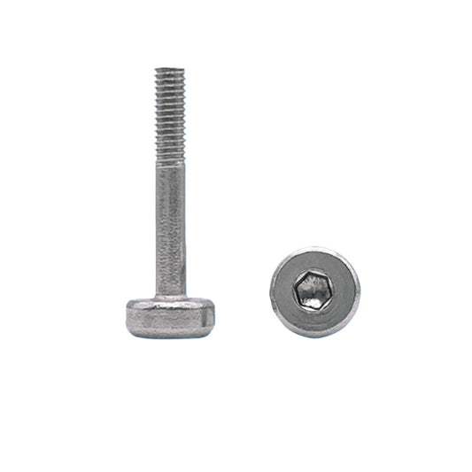 304 Stainless Steel Non-Standard Screw M3×19 Half Tooth Short Thin Head Hex Screw