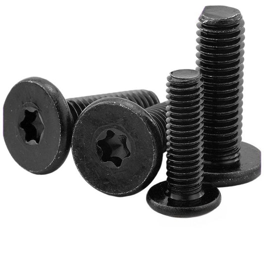 M3/M4/M5/M6 304 stainless steel thin head inner plum blossom slot machine screw plated black large flat head machine screw  for Electronics & Furniture Installation
