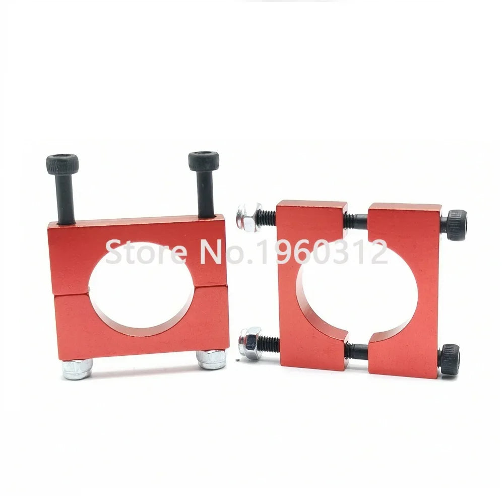 2pcs Red 8/10/12/14/16/20/25/30mm CNC Aluminium Tube Clamp Motor Mount Fixture Clip Holder for Multi-axis Fixed-wing Aircraft