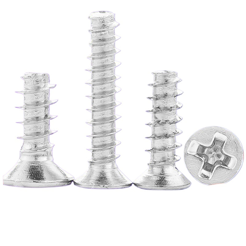 M1.4/ M2.3/M2.6/M3 Nickel-plated hard self-tapping screws countersunk head flat tail self-tapping screws flat head screws for Electronics & Small Appliances