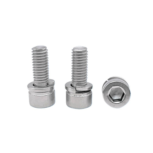 DIN912 M2-M8 Hex Socket Combination Screw 304/316 Stainless Steel Cup Head Elastic Washer 2-Piece Screw
