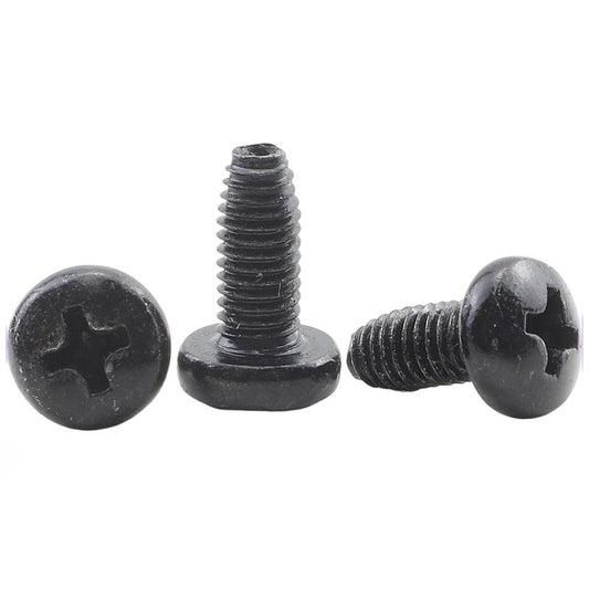 M3/M5/M6 8.8 grade high strength black cross round head triangular tooth screw cross pan head machine tooth screw for Machinery & Furniture