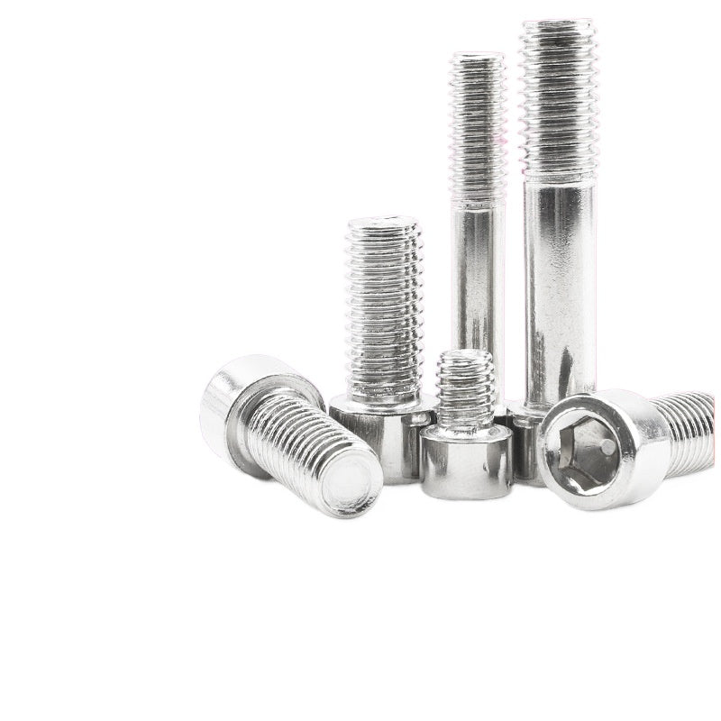 M3-M8 Galvanized Smooth Cup Head Hex Socket Bolts Half Thread Cylindrical Head Fasteners for Home & Industrial Use