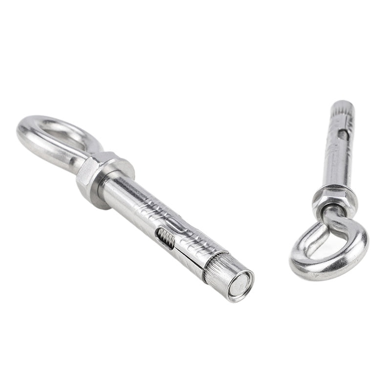 M6/M8/M10 304 stainless steel lifting ring expansion hook screw sheep's eye expansion hook bolt pop hook for Industrial & Home Ceiling Mounting