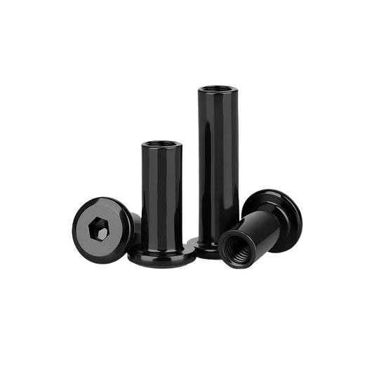 304 Stainless Steel Inner Hexagon Lock Nut Black M2-M10 Slant Flat Head Furniture Splint Nut
