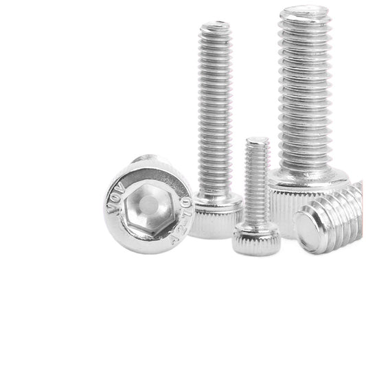 304 Stainless Steel Left-Handed Hex Socket Screws Anti-Tooth Cylindrical Cup Head Bolts for Mechanical Disassembly & Reverse Fastening