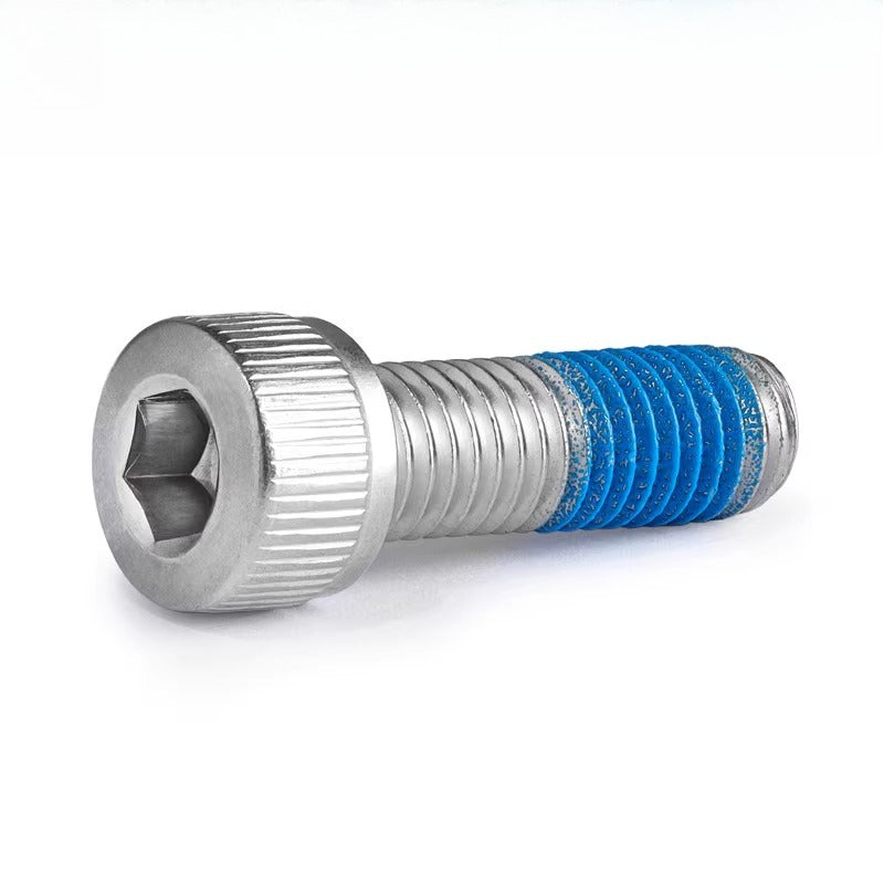DIN912 Screw M1.4-M24  304 Stainless Steel Cup Head Hex Socket Coated Anti-Loose Bolt