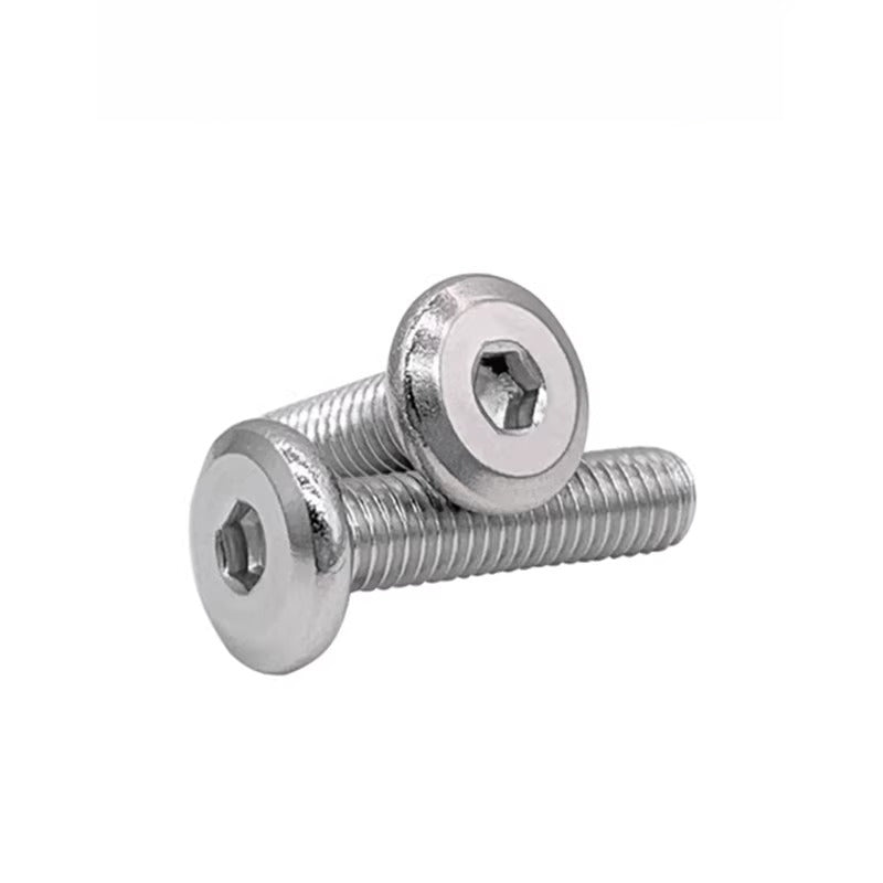Thin Head Hex Socket Hollow Screws with Chamfered Edge, 304 Stainless Steel Vented Bolts