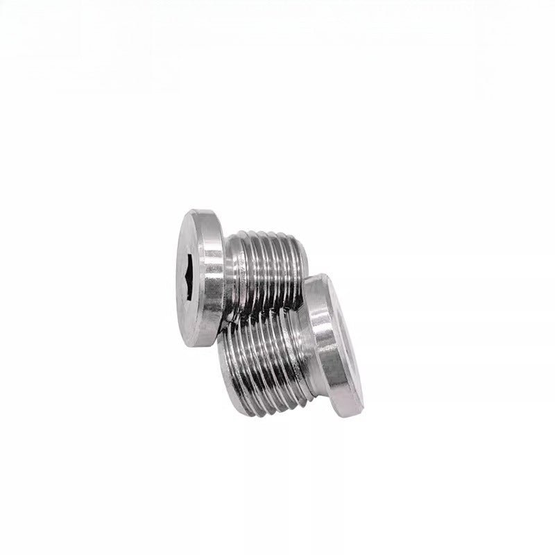 DIN908 Flange Plug 304 SS Hex Socket Fine Thread Hydraulic Oil Seal Plug
