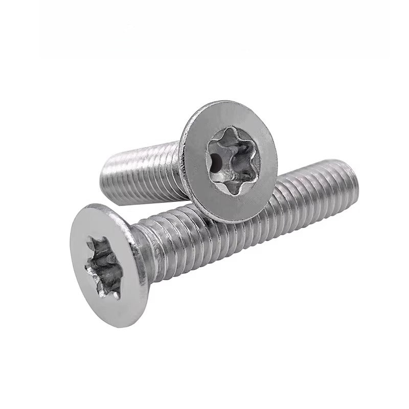 M3-M12 Hollow Vent Threaded Screw 304/316 SS Countersunk Torx Vacuum Through-Hole Bolt