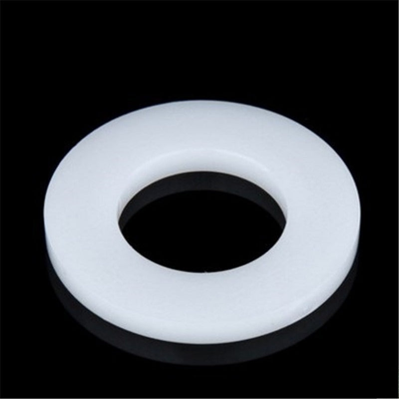 M2M3M4M5M6M20 White Nylon Flat Gaskets Insulation Washers Round Plastic Screw Gaskets for Electrical & Electronic Equipment