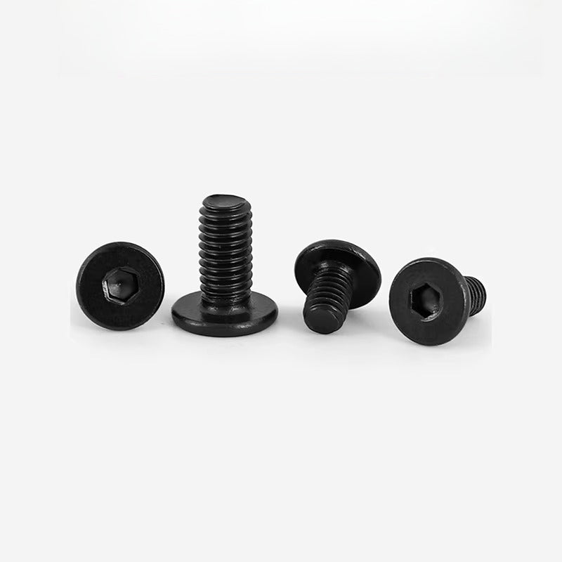 M1.6-M12 Black 304 Stainless Steel Screw Hex Socket Low Head Ultra-Thin Large Flat C Head Bolt