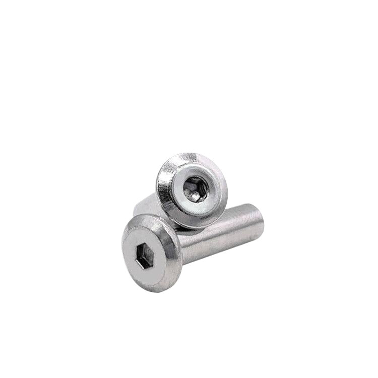 304 Stainless Steel Hex Splint Nut Furniture Lock Barrel Nut M2 to M8*10*15-80