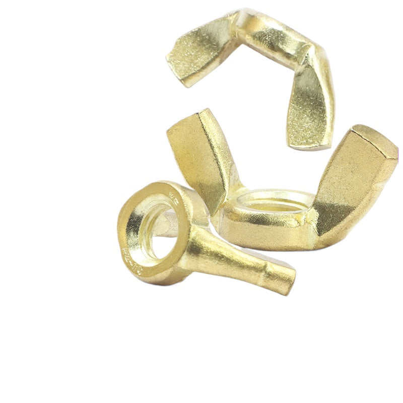 M3/M4 304/201 stainless steel golden butterfly nut hand screw butterfly nut iron plated ingot nut cap for DIY, Hardware & Household Installation