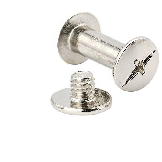 4/5/6/8mm 304 stainless steel flat round head mother rivet pair lock screw eleven character ledger nail mother nail