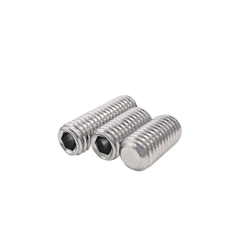 DIN913/GB77 M1.6-M20 Headless Set Screw 304 Stainless Steel Hex Socket Flat End Grub Screw
