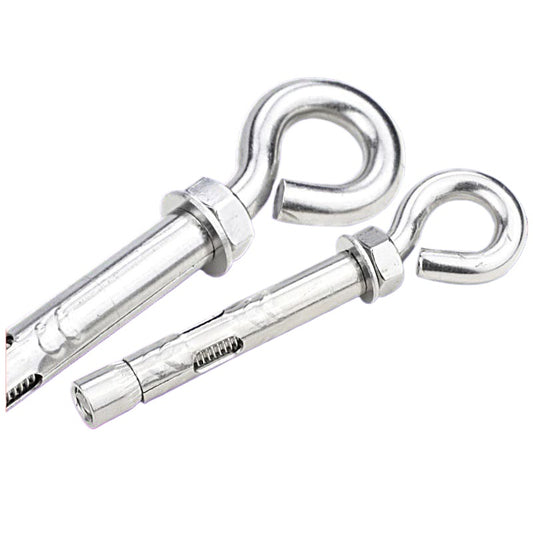 M6/M8/M10 304 stainless steel lifting ring expansion hook screw sheep's eye expansion hook bolt pop hook for Industrial & Home Ceiling Mounting